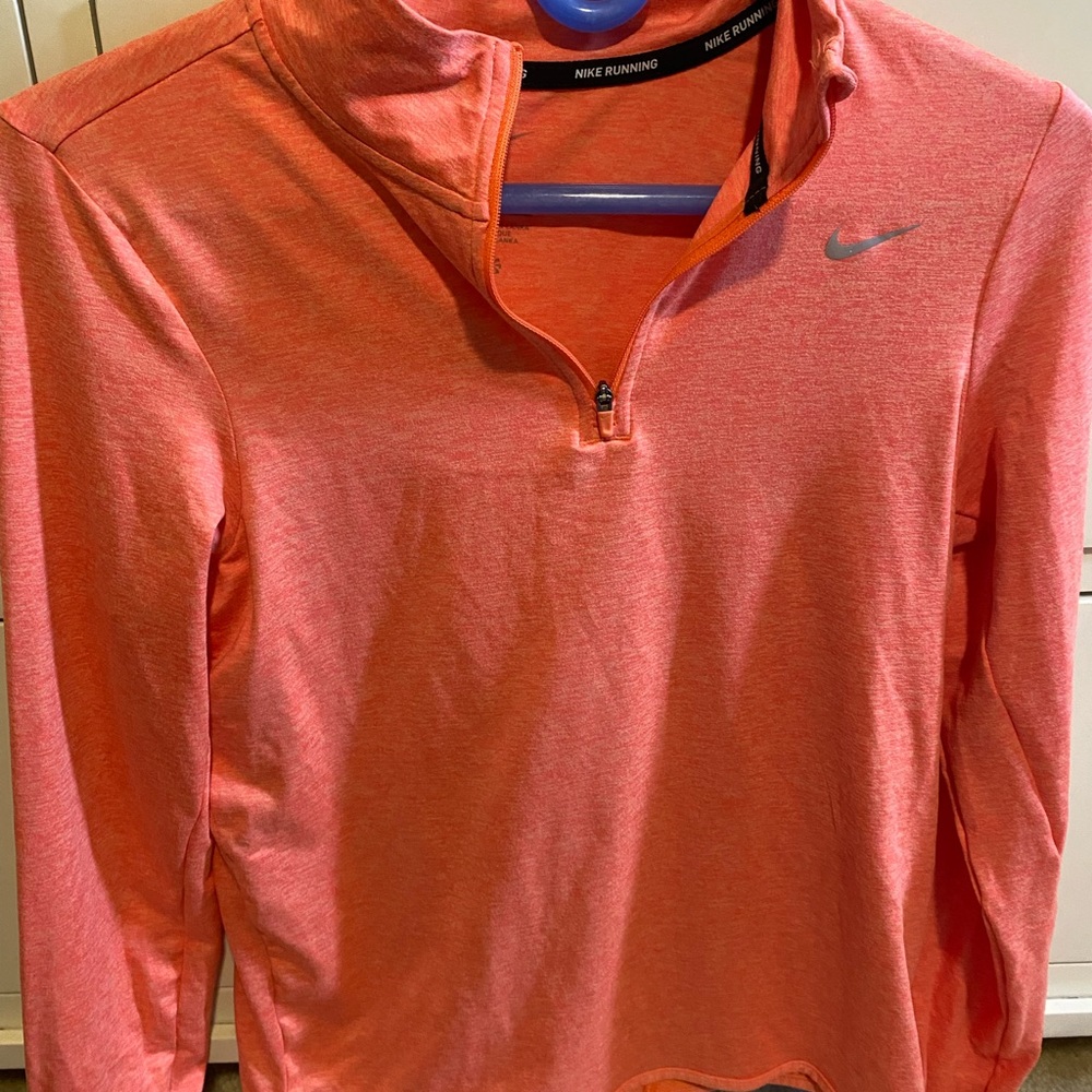 Nike Coral Half-Zip Running Top